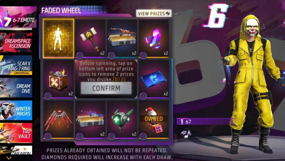 6-7 Emote Event One Spin Trick