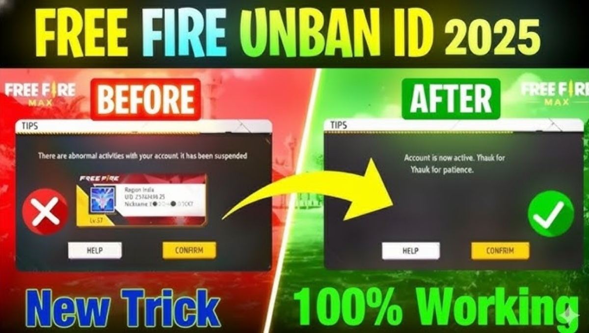 Free Fire ID Ban Remove Trick
