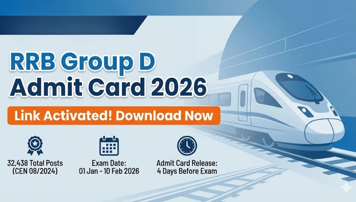 RRB Group D Admit Card 