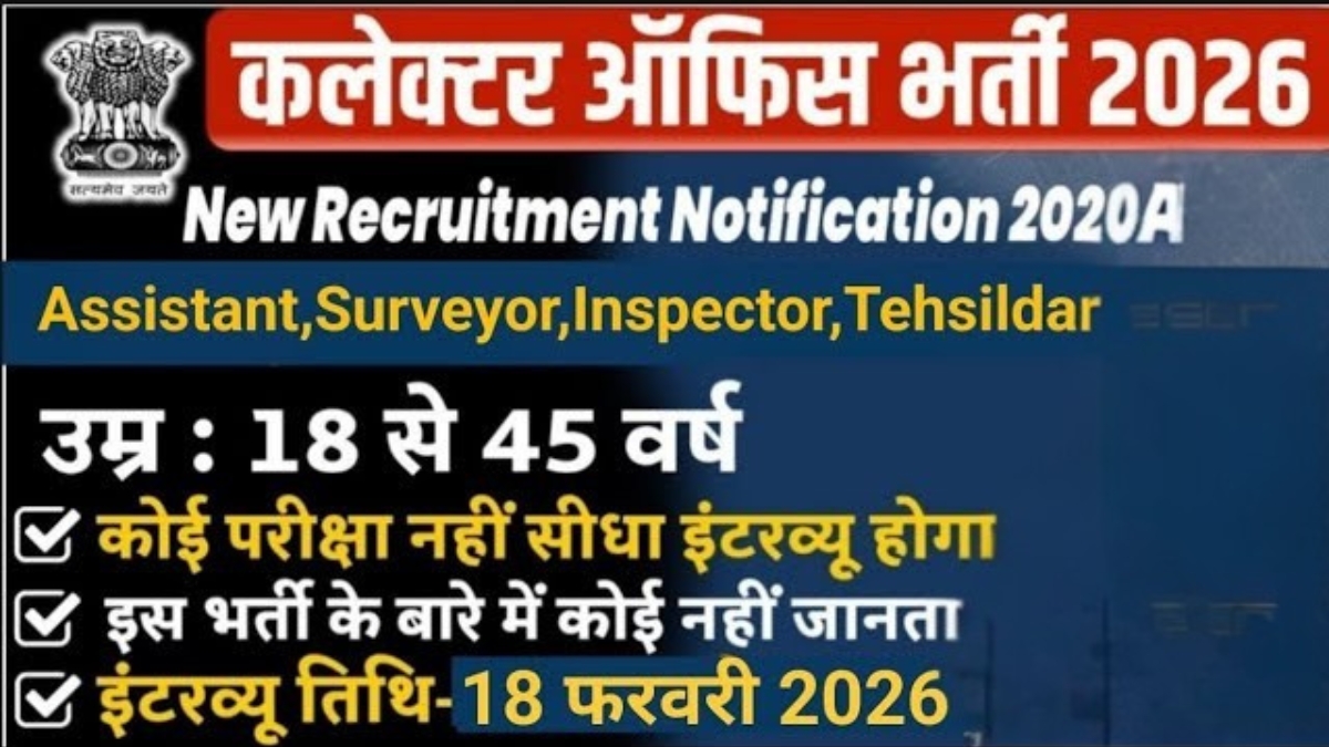 Collector Office Vacancy 2026