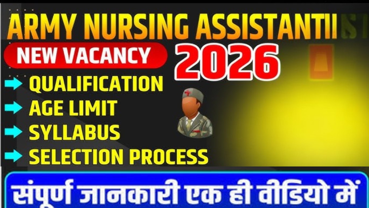 Indian Army Nursing Assistant 2026