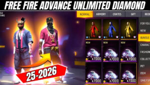 Free Fire Advance Unlimited Diamond 2026: अनलिमिटेड डायमंड्स APK की सच्चाई