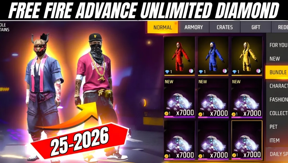 Free Fire Advance Unlimited Diamond