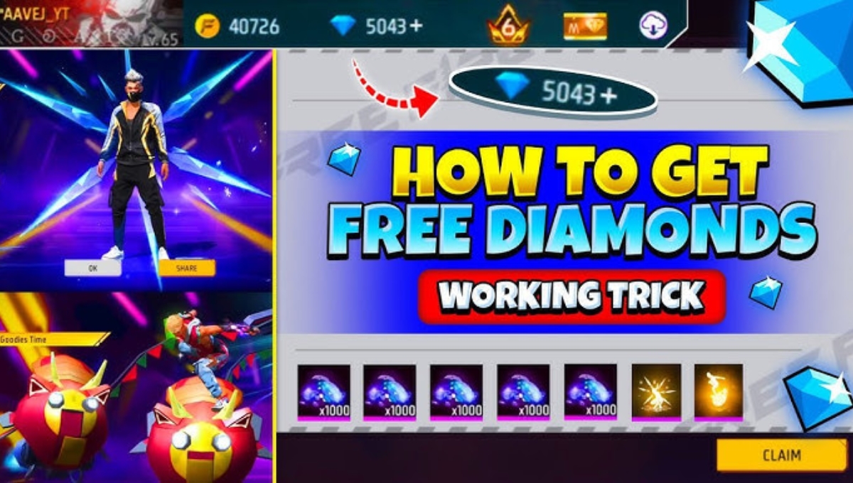 Free Fire 10000 Diamond Tricks
