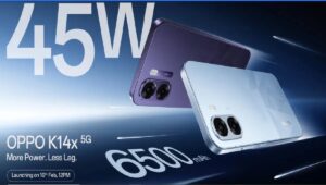 Oppo K14x 5G: 6500mAh बैटरी और 50MP कैमरे के साथ लॉन्च हुआ नया किफायती स्मार्टफोन