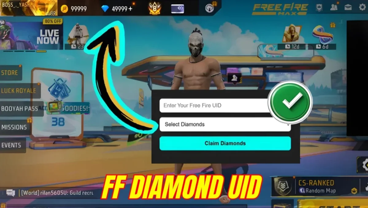Free Fire Max Free Diamond UID