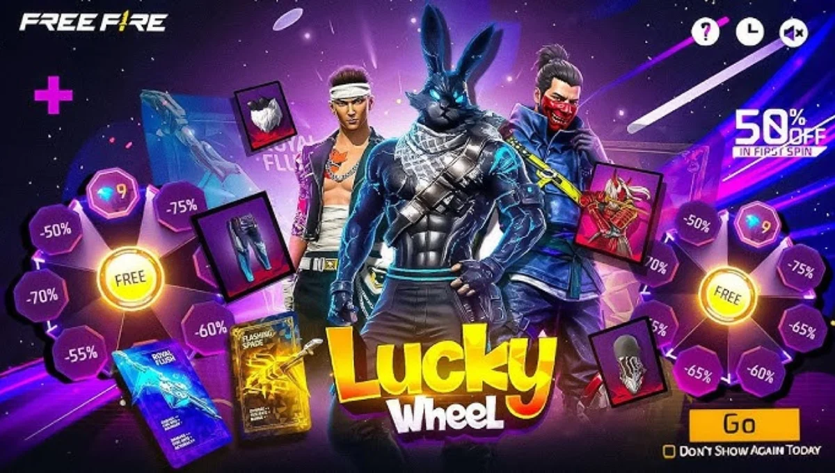 Free Fire Lucky Wheel Discount Event