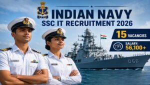 Indian Navy SSC Executive IT Recruitment 2026: 15 पदों पर निकली भर्ती, बिना फीस करें आवेदन