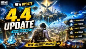 BGMI 4.4 Update हुआ लॉन्च: Hero’s Crown Mode, Dinoground Theme और नए इवेंट्स ने बढ़ाया गेमिंग का रोमांच