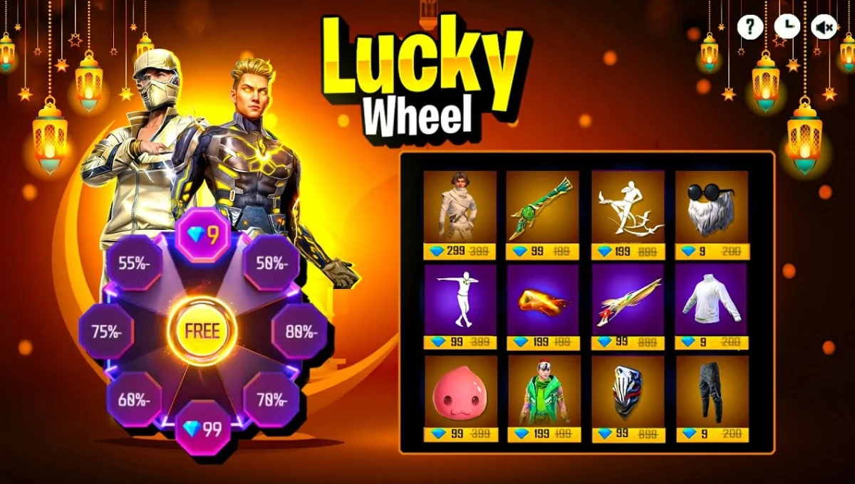 Free Fire Lucky Wheel Discount Event