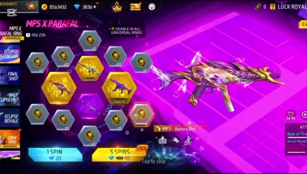 MP5 x PARAFAL Ring Event 1 Spin Trick