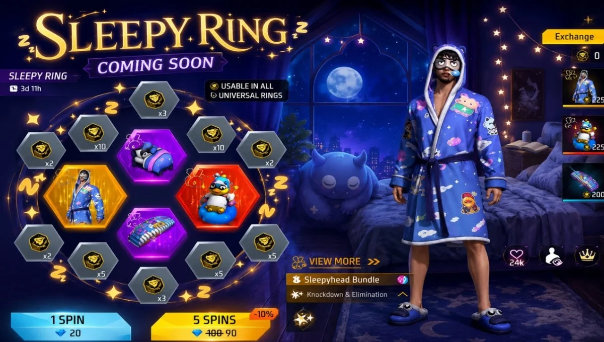 Sleepy Ring Event Free Fire