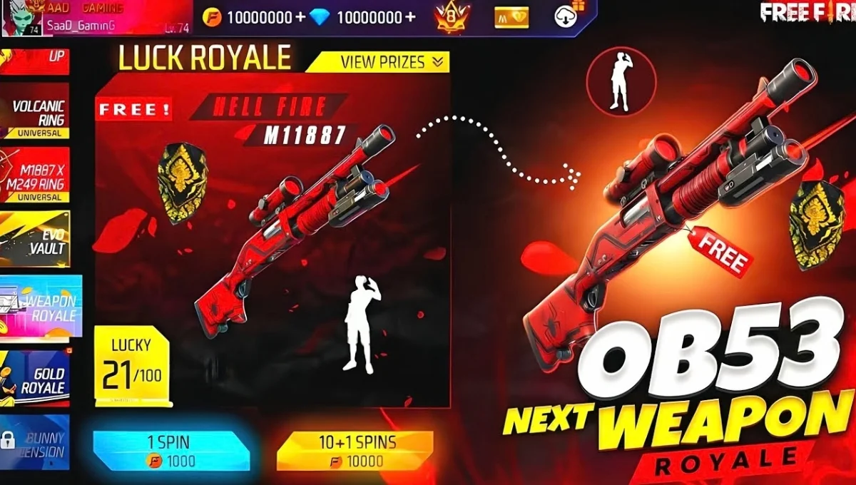 Free Fire Gun Skin Update