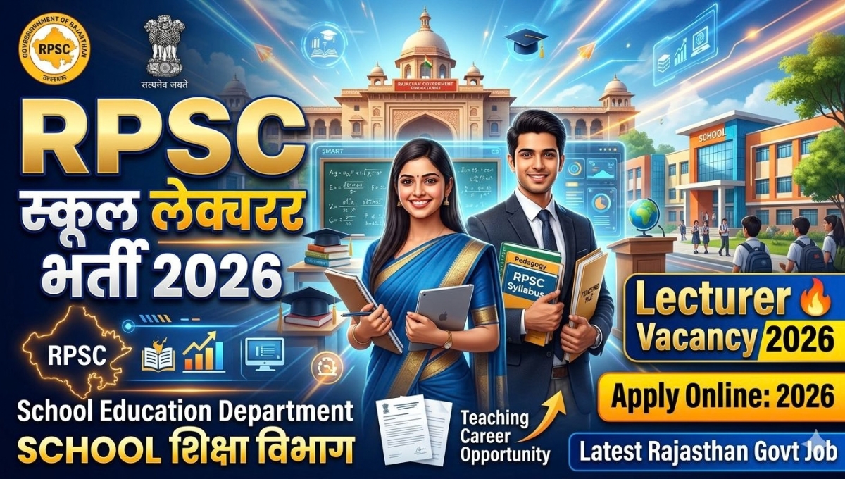 RPSC School Lecturer (Special) Recruitment