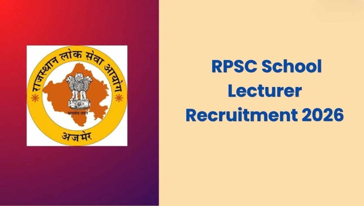 RPSC School Lecturer (Special) Recruitment 