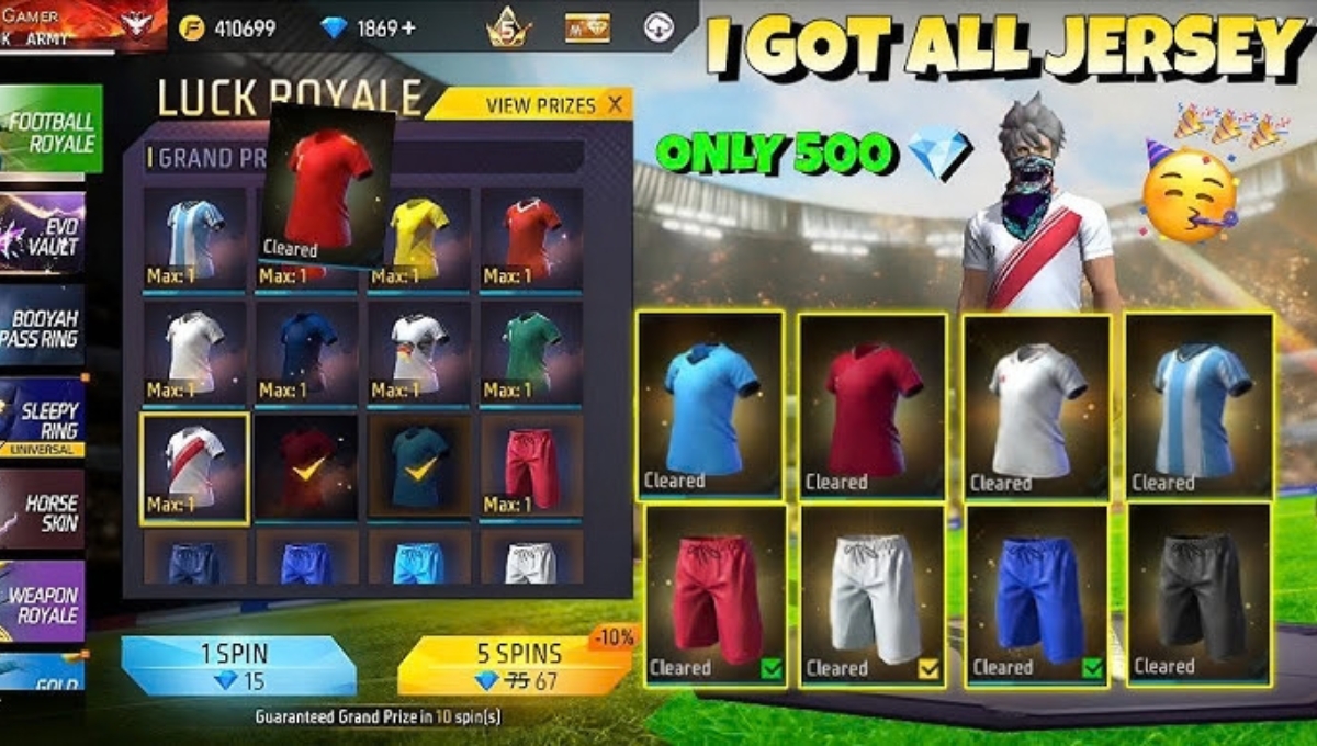 Football Royale Jersey 1 Spin Trick