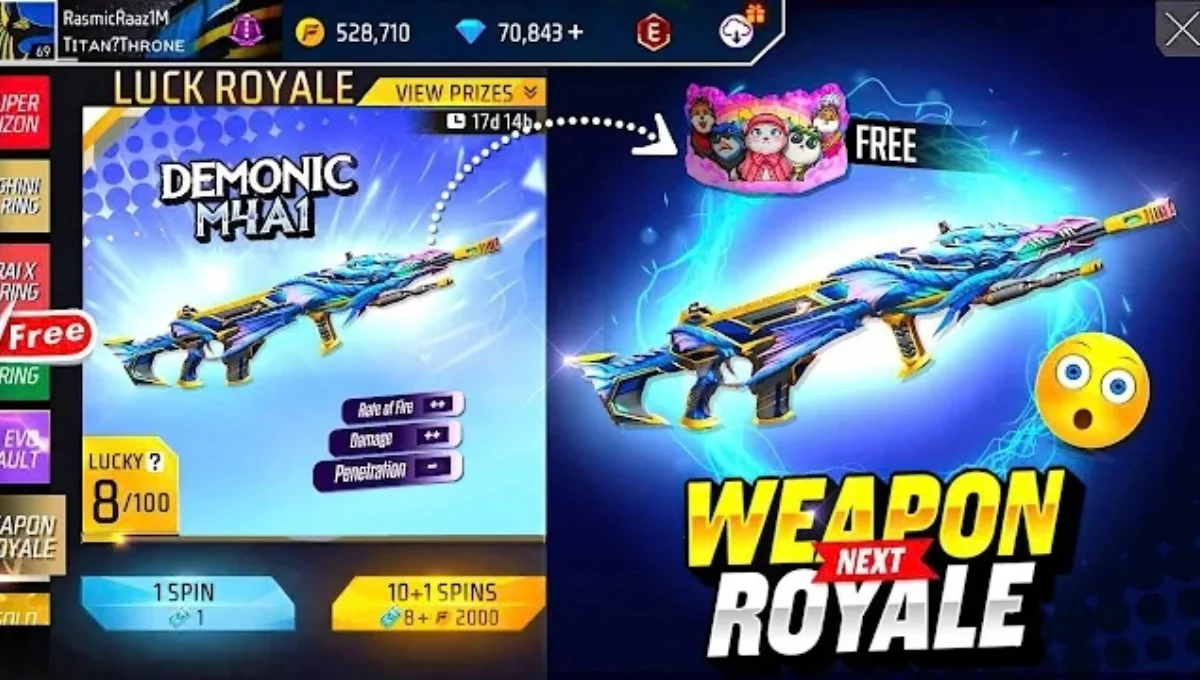 Free Fire Gun Skin Update