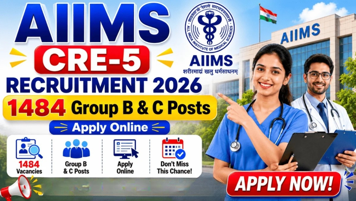 AIIMS CRE 5th Group B, C Recruitment