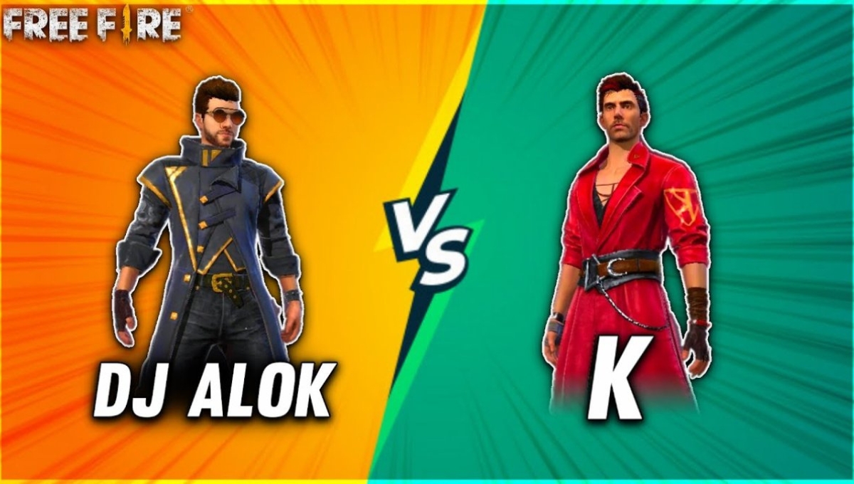 K vs DJ Alok in Free Fire