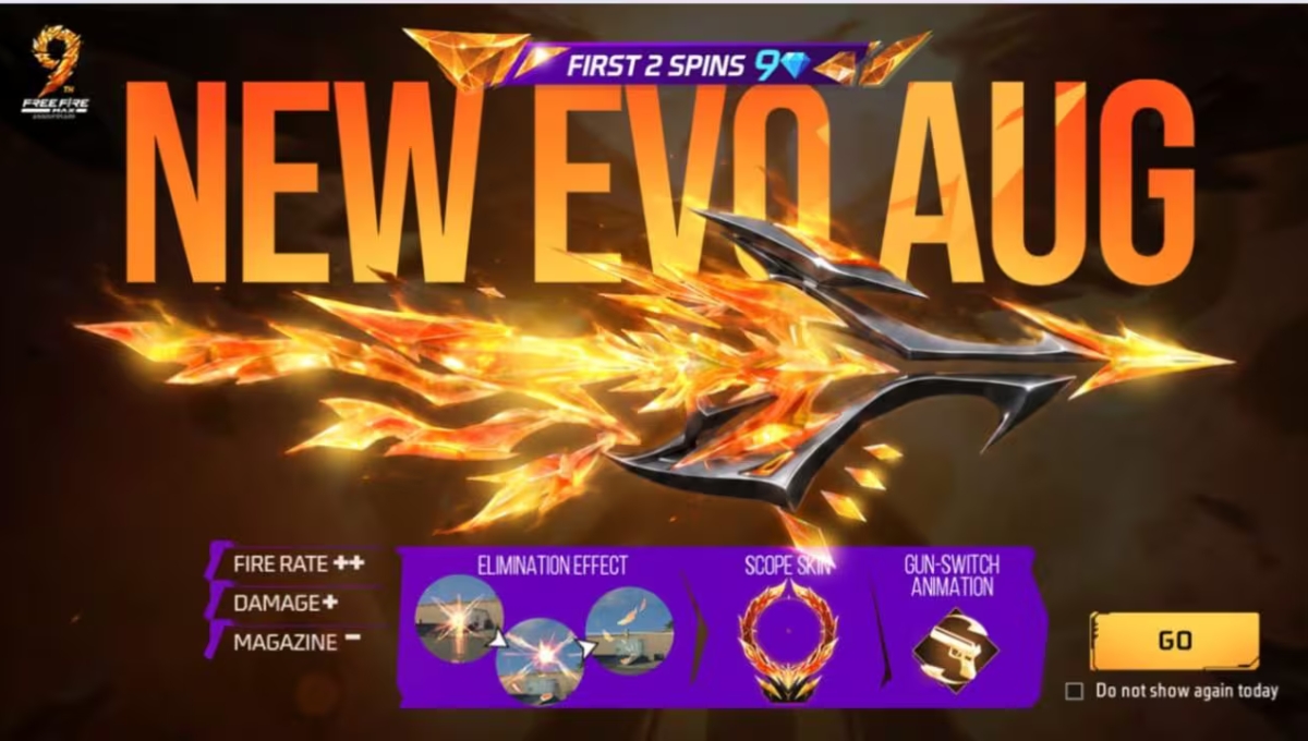Free Fire MAX New EVO AUG Event
