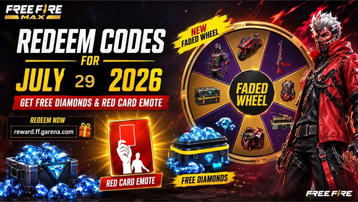 Free Fire Redeem Code 29 July