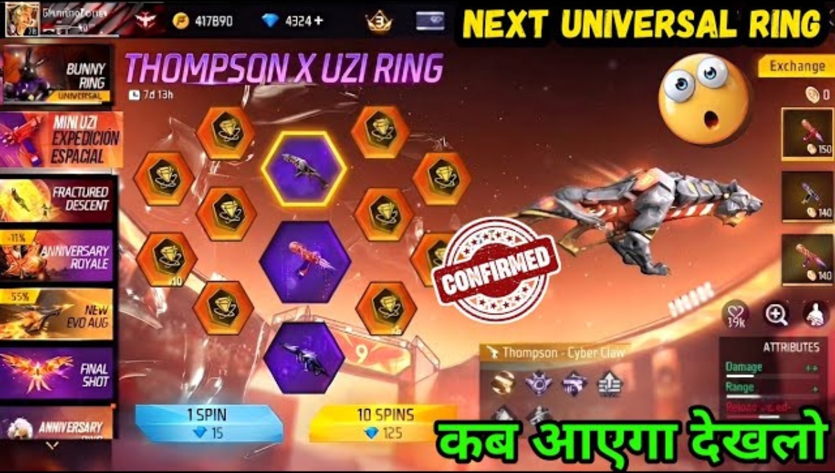 Thompson X UZI Ring Event Unlock All Guns
