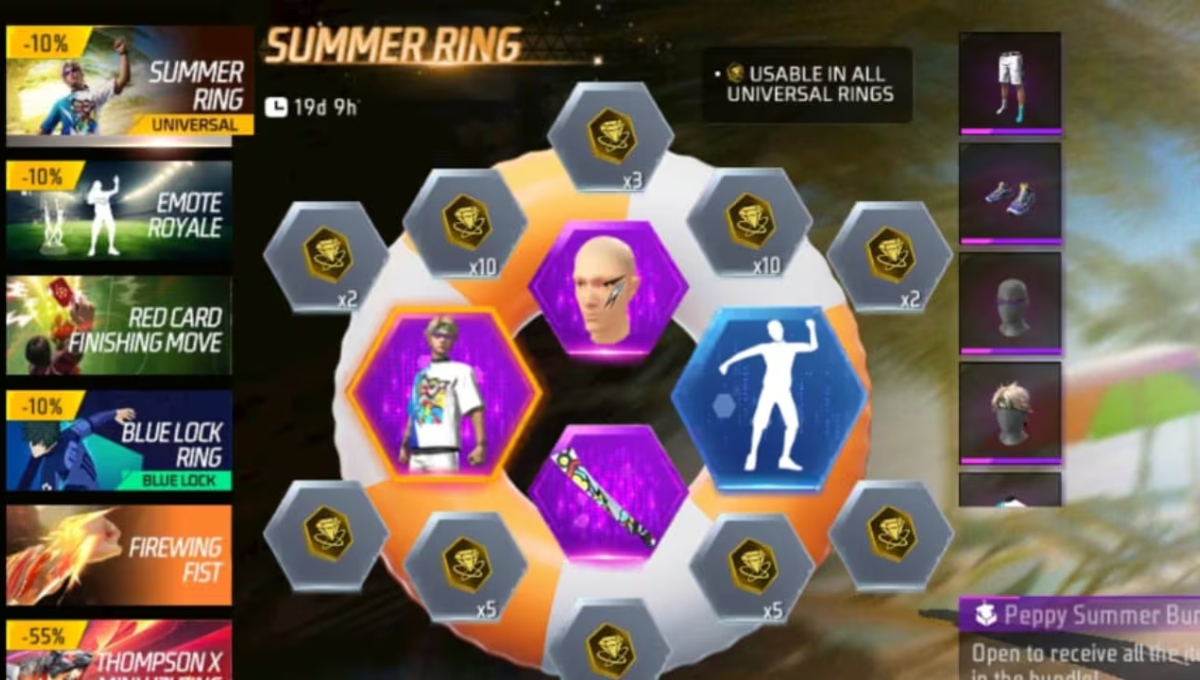 Free Fire Max Summer Ring Event