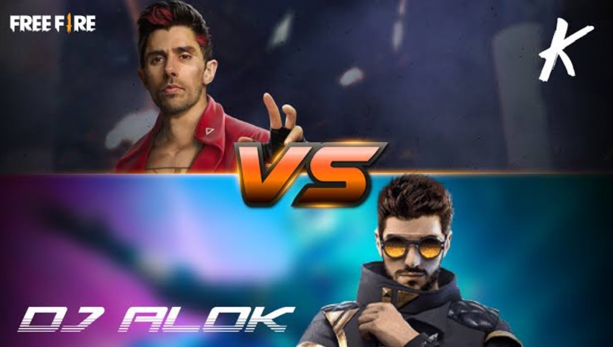 K vs DJ Alok in Free Fire