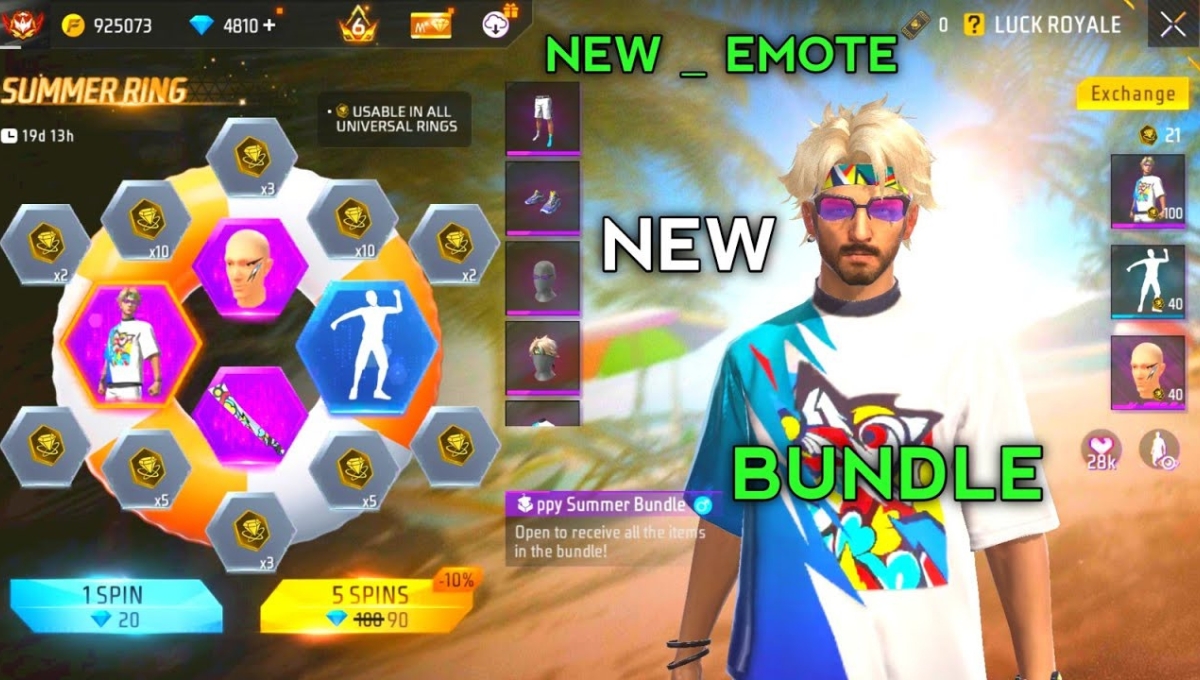 Free Fire Max Summer Ring Event