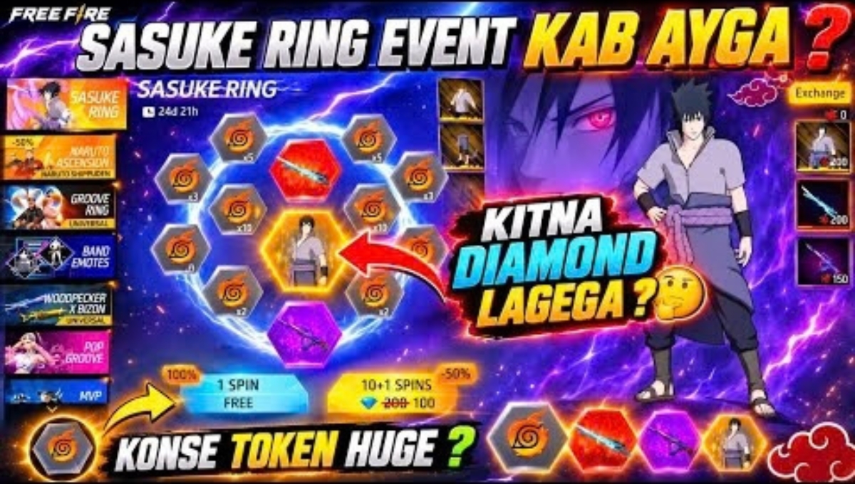 Free Fire Sasuke Ring Trick