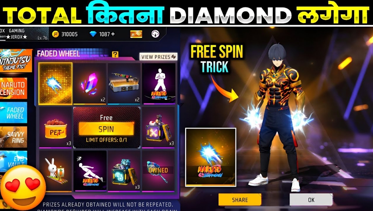 Free Fire Ninjutsu Theme Fist Trick